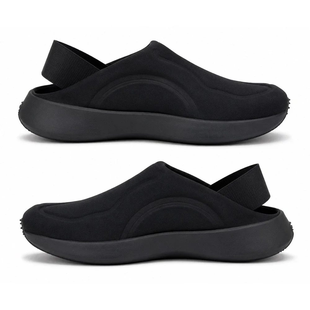 Lululemon SwayDay Mule Men 11.5 Black Slip On Clog Recovery Shoes